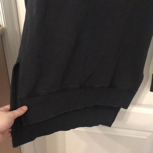 black mock neck sweatshirt - Picture 2 of 3
